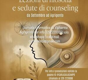 Carla Sala presenta ad Agrigento la consulenza filosofica come relazione di aiuto